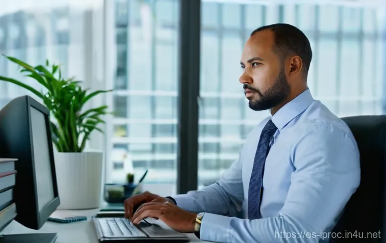 구매조달 전문가의 시간 관리 비법 - **Prompt:** A focused procurement professional, mid-30s, dressed in smart business casual attire (co...